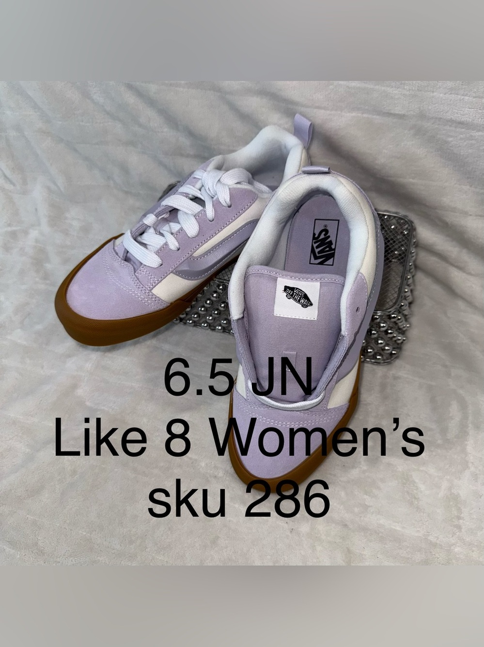 Vans Knu Skool Lavender Gum Sole Sz 6.5JN, 8 Women’s Style #: VN000D2TCPT NEW